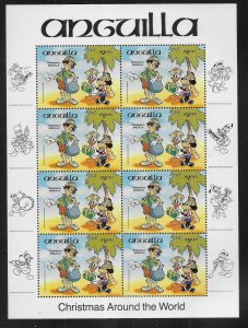 Anguilla 603 Disney 1984 Christmas mini-sheet MNH c.v. $38.00 (fr)