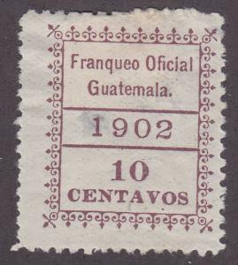 Guatemala O4 Numeral Issue 1902