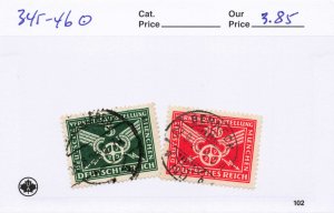 GERMANY  345-46   USED