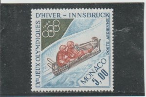 Monaco  Scott#  C65  MH  (1964 Bobsledding)