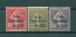 France sc# B35-37 mh cat value $122.50