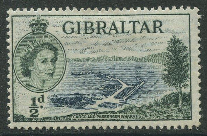 Gibraltar #132 QEII  MH  Scott CV. $0.25.