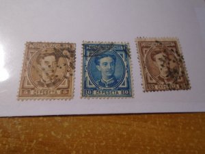 Spain  #  222-23/225  used