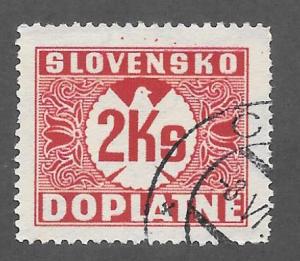 Slovakia Scott #J21 Used postage due stamps 2017 CV $9.00