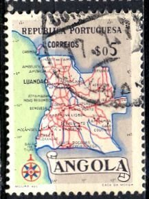 Angola; 1955: Sc. # 386: Used Single Stamp