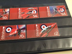 Gibraltar 2014 RAF Red Arrows mint never hinged  stamps  A14081