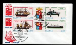 Italy 1977 FDC Ships!
