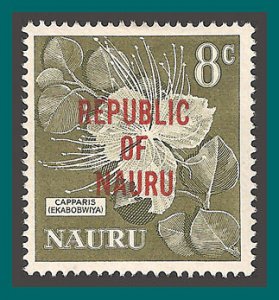 Nauru 1968 Independence, Capparis, 8c MNH #78,SG86