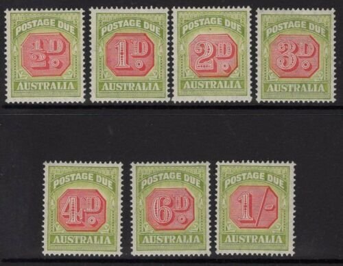 AUSTRALIA SGD112/8 1938 POSTAGE DUE SET MTD MINT 