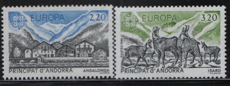 ANDORRA, 344-345, MNH, 1986, EUROPA