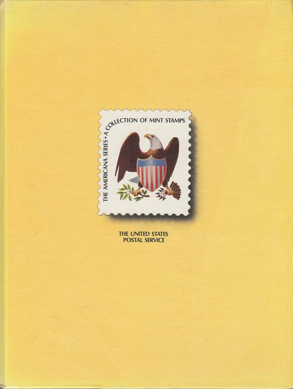 The Americana Series, Issues of 1975-1981, USPS, Hardcover with Stamps, used. 