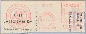 56766 - SPAIN -  Mechanical Postmark on CUT-OUT 1959 : Pharmaceuticals CHEMICALS