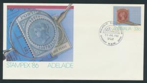 Australia PrePaid Envelope 1986 Stampex Adelaide