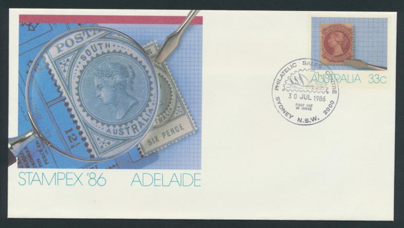 Australia PrePaid Envelope 1986 Stampex Adelaide