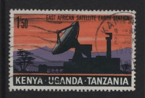 Kenya, Uganda, & Tanzania #215 used 1970 satellite station 1.50sh