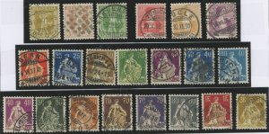 Switzerland #126-45/137a  Single (Complete Set)