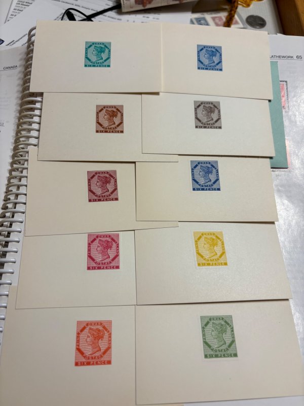 Canada PEI reprint die proofs set of 10