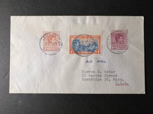 1953 Bahamas Airmail Cover Deadmans Cay to Cambridge MA USA