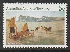 1984 Australian Antarctic Territory - Sc L61 - MNH VF - single - Dog Team