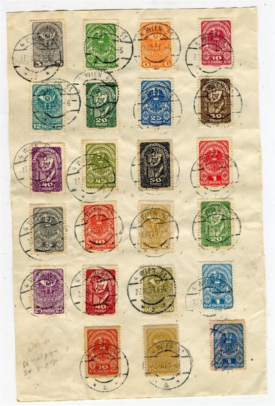 AUSTRIA; 1921-22 early Local issues Lovely LARGE POSTMARK PIECE