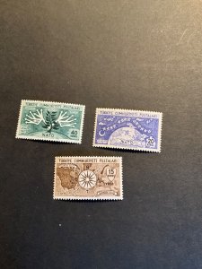 Stamps Turkey Scott #1127-9 never hinged