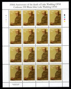 IRELAND SG1824 2007 DEATH ANNIV OF FATHER LUKE WADDING SHEETLET MNH