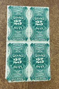 HAWAII  MINT #R1  BLOCK of 4   1877