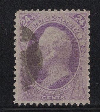 US Stamp Scott #153 24c Purple Scott USED SCV $220