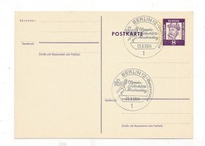 D334071 Germany Berlin Olympics Postal Stationery 1984 Berlin