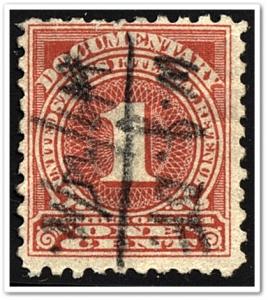 R207 1¢ Documentary Stamp (1914) Used