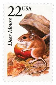 1987 22c Deer Mouse, North American Wildlife Scott 2324 Mint F/VF NH