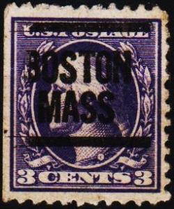 U.S.A. 1908 3c(Pre Cancel) S.G.537 Fine Used