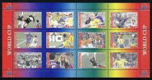 DAGESTAN - 1998 - Football WC - Perf 12v Sheet - Mint Never Hinged-Private Issue