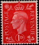 Great Britain 1937 MNH** - King George VI - 1p - Wmk. sideways - Scott - # 236a