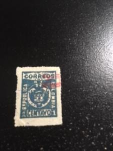 Colombia sc 187 MH rise overprint