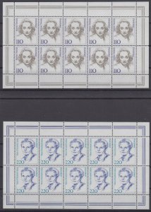 Germany 1997 Sc#1727,1729 Mi#1939-1940 Sheets mnh (BU1847)