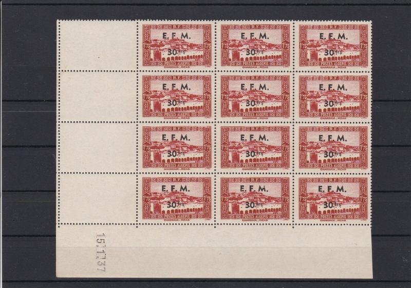 Algeria 1943 Emergency Field Message Overprint Mint Never Hinged Stamps R 18392