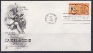 1357 Daniel Boone Unaddressed ArtCraft FDC