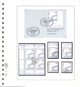 Germany #1948 VFU stamps & FDC music festival