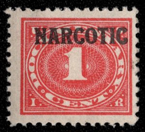 US #RJA33 NARCOTIC, VF mint never hinged, fresh color, Nice Stamp!