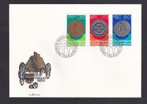 Liechtenstein  #621-623  FDC 1977  coins