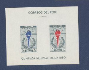 PERU - Scott C173a - MNH S/S - Olympics 1960