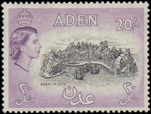 Aden #61A, Incomplete Set, High Value, 1957, Never Hinged