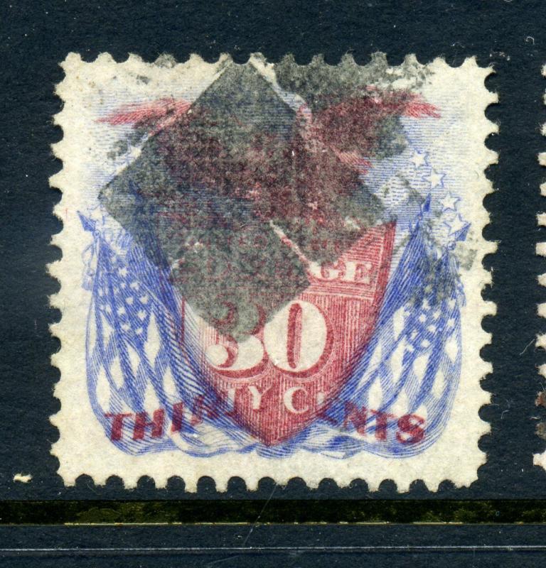 Scott #121 Eagle and Shield Used Stamp with 2 PF Certificates (Stock #121-PF2) 