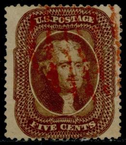 #30 VF (APP.) WITH RED GRID CANCEL, SMALL PERF TEAR AT BOTTOM CV $1,475 HV6038