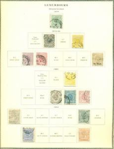 LUXEMBOURG COLLECTION 1852–1972 on Scott Specialty pgs, Hinged & Used, Sc$3,120
