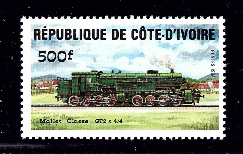 Ivory Coast 728 MNH 1984 Locomotive         (P110)