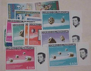 SPACE PARAGUAY STAMPS 27 DIFF. MINT NH cat.$57.00