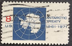 US #1431 Used F/VF 8c Antarctic Treaty 1971 [G5.7.4]