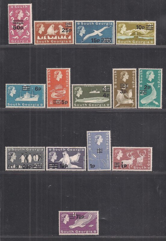 SOUTH GEORGIA SC# 17-30  FVF/MNH